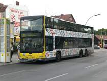 MAN Lion's City DD (Doppelstock) auf der Linie 181 nach Britz Kielinger Stra�e am U-Bahnhof Alt-Mariendorf.