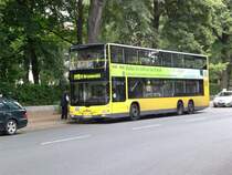 MAN Lion's City DD (Doppelstock) auf der Linie M19 nach S-Bahnhof Grunewald an der Haltestelle Grunewald Hagenplatz.