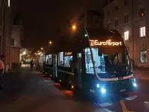 BVB 9101 (Front ) Linie 50 Euroairport am 26.01.23 am Bahnhof SBB 