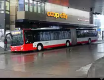 Stadtbus Winterthur - MAN Lion`s City Nr.358  ZH 886358 unterwegs bei leichtem Schneefall in Winterthur am 2023.01.22