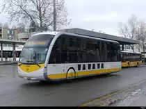 vb sh - IRIZAR ie tram Nr.3  SH  38003 unterwegs vor dem Bhf. Schaffhausen am 22.01.2023