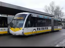 vb sh - IRIZAR ie tram Nr.26  SH 38026 unterwegs vor dem Bhf. Schaffhausen am 22.01.2023