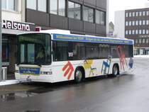 bls Bus - Volvo-Hess Nr.31 BE 567511 bei der Haltestelle neben den Bahnhof von Burgdorf am 14.02.2009