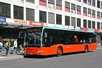 Mercedes Citaro 195, auf der Linie 6, bedient am 09.09.2022 die Haltestelle beim Guisan Platz.