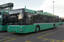 MAN Bus 822 steht am 07.01.2023 auf dem Klybeck Areal.