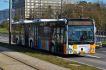 EW 1404, Mercedes Benz Citaro, des VDL, unterwegs in den Straßen der Stadt Luxemburg. 02.2023 