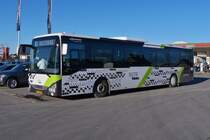 SL 4048, Iveco Crossway, von Sales Lentz, wird in Kürze die Linie 161 Marnach – Bastogne bediennen, aufgenommen in Marnach.  02.2023