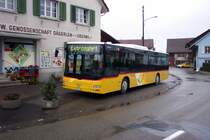 MAN Lion's City der Firma Motrag (Flaach) in Oberwil beim Volg abgestellt (Sicht Richtung Niederwil).