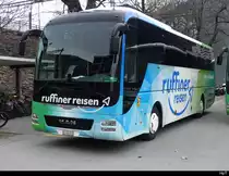 ruffiner reisen - MAN Lion`s Coach  VS  460620 in Brig unterwegs für die MGB als Bahnersatz am 26.02.2023