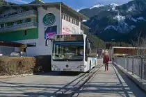 Mercedes-Benz Citaro Facelift von Postbus (BD-13976) als Skibus Mayrhofen Linie C in Mayrhofen, Zillerlände. Aufgenommen 21.2.2023.