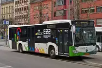 ZN 7336, MB Citaro vom Tice, steht am Rande der Bushaltestelle in Esch Alzette. 02.2023
