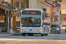 Mercedes-Benz Citaro Facelift von Postbus (BD-13976) als Skibus Mayrhofen Linie C in Mayrhofen, Ahornstraße. Aufgenommen 21.2.2023.