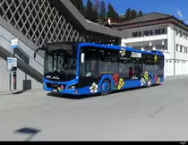Ortsbus Arosa - MAN Lion`s City Hybrid Nr.12  GR 112438 in Arosa am 05.03.2023