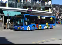 Ortsbus Arosa - Mercedes Citaro Nr.6  GR 154245 in Arosa am 05.03.2023