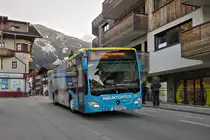 Mercedes-Benz Citaro 2. Generation (SZ-903ZK) als Skibus Mayrhofen Linie B in Mayrhofen, Am Marienbrunnen. Aufgenommen 21.2.2023.