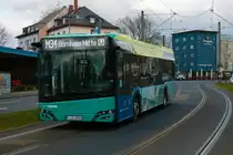 ICB Solaris Urbino 12 Wagen 566 am 11.03.23 in Frankfurt am Main