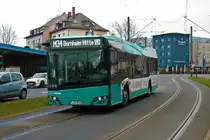 ICB Solaris Urbino 12 Wagen 586 am 11.03.23 in Frankfurt am Main