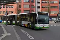 AZ 4630, Mercedes Benz Citaro des Tice, biegt in den Busbahnhof am Bahnhof in Esch Alzette ein. 02.2023