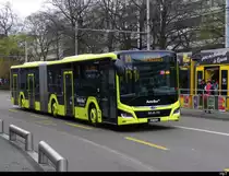 AAGL - MAN Lion`s City Hybrid  Nr.71 unterwegs in der Stadt Basel am 19.03.2023