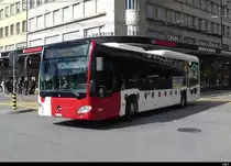 tpf - Mercedes Citaro  Nr.1044 in Biel als Bahnersatz für die Regionalzüge für die SBB zwischen Biel und Grenchen am 12.03.2023