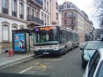 Irisbus Cit�lis 18 mit der Wagennummer 324 auf der Linie 6 in Strasbourg.