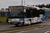 VS 3077, Setra S 416 LE, vom Unternehmen Stephany, bedient die Linie 173 Troisvierges – St. Vith, aufgenommen nahe Weiswampach. 03.2023 

