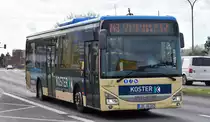 Regionale Verkehrsgesellschaft Dahme-Spreewald mbH (RVS) mit einem Iveco Crossway als Linie 743 Richtung Flughafen BER Terminal 1-2 Haltestelle Terminal 5 am 23.03.23