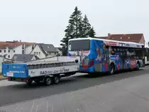 Setra 415 LE Business mit Anhänger der VVR in Sassnitz am 22.06.2020