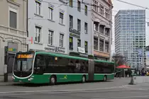Mercedes Citaro 7026, auf der Linie 30, wartet am 03.12.2022 an der Endstation am Bahnhof SBB.
