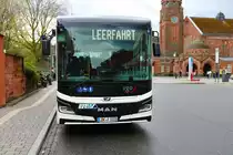 Verkehrsbetriebe Franke MAN Lions Intercity LE am 13.04.23 in Gießen Bahnhof