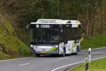 RG 3028 Karsan Atak von Sales Lentz, zwischen Erpeldange und Eschweiler auf dem Weg nach Clervaux unterwegs. 04.2023