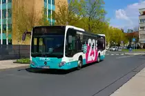 Stadtverkehr Maintal Mercedes Benz Citaro 2 am 14.04.23 in Hanau Freiheitsplatz