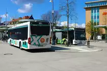 Stroh Bus Mercedes Benz Citaro 2 Ü am 14.04.23 in Hanau Freiheitsplatz