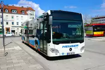 Heuser Mercedes Benz Citaro 2 Ü am 14.04.23 in Hanau Freiheitsplatz