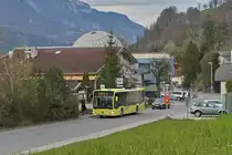 Mercedes-Benz Citaro 2. Generation von Ledermair (SZ-593LG) als Stadtbus Schwaz Linie 1 an der Haltestelle Schwaz Silberbergwerk, vor der Kuppel des Planetariums. Aufgenommen 12.4.2023.