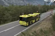 Solaris Urbino von Postbus (BD-14327) in Ötztal-Bahnhof, Bundesstraße. Aufgenommen 17.4.2023.