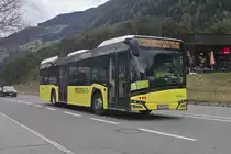Solaris Urbino von Postbus (BD-14626) als Schienenersatzverkehr Ötztal-Landeck in Ötztal-Bahnhof, Bundesstraße. Aufgenommen 17.4.2023.