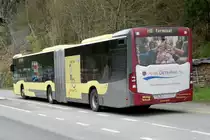 Heckansicht des MB C2 G 170 der STI am 23.4.23 in Wilderswil.