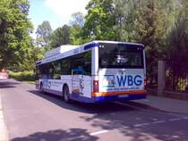 WSF-VV94, in Wei�enfels an der Haltestelle Friedhof. Er fuhr auf der Linie 7 in Richtung Wei�enfels-Busbahnhof. Aufgenommen am 14.05.2008.