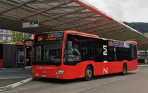 Citaro 655 der AHW Busbetriebe beim Bhf. Horgen am 22.06.2021 (Smartphone-Foto).