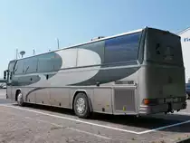 Drögmöller E 310 als Wohnmobil (ex Tournee-Service Michael Tietze) im Stadthafen Sassnitz am 19.07.2020