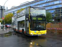MAN Lion's City DD (Doppelstock) auf der Linie M29 nach Grunewald Roseneck am U-Bahnhof Wittenbergplatz.