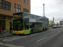 MAN Lion's City DD (Doppelstock) auf der Linie X34 nach S+U Bahnhof Zoologischer Garten am S-Bahnhof Messe Nord/ICC.