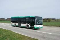 Bus Rheinland-Pfalz: Mercedes-Benz Citaro C2 LE Ü (KIB-SB 510) vom Reisedienst Krauss & Wolff, aufgenommen im März 2023 in der Nähe von Mehlingen, einer Ortsgemeinde der Verbandsgemeinde Enkenbach-Alsenborn im Landkreis Kaiserslautern.