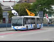 BOGG - Mercedes Citaro Nr.206  unterwegs auf der Linie 502 auf der Aarebrücke Olten am 28.07.2023