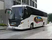 Scania Touring Reisebus in Visp am 30.07.2023