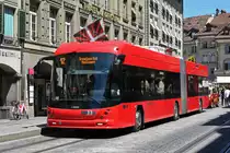Hess Trolleybus 33, auf der Linie 12, bedient am 20.07.2023 die Haltestelle Bärenplatz.