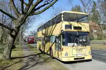 MAN SD 200, ex BVG B V-2881 (SD76) und Büssing DE74,  Berlin im März 2022.