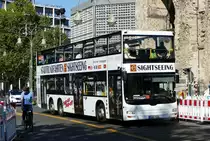 MAN A39 Lion's City DD '124' (ex BVG B-V 3443) nun beim Omnibus Reisedienst 'Der Tempelhofer' KG, während einer Stadtrundfahrt. Berlin im August 2023.