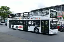MAN A39 Lion's City DD (ex.BVG B-V 3443) nun beim Omnibus Reisedienst 'Der Tempelhofer' KG, während einer Stadtrundfahrt. Berlin-Hardenbergplatz im Juli 2023.